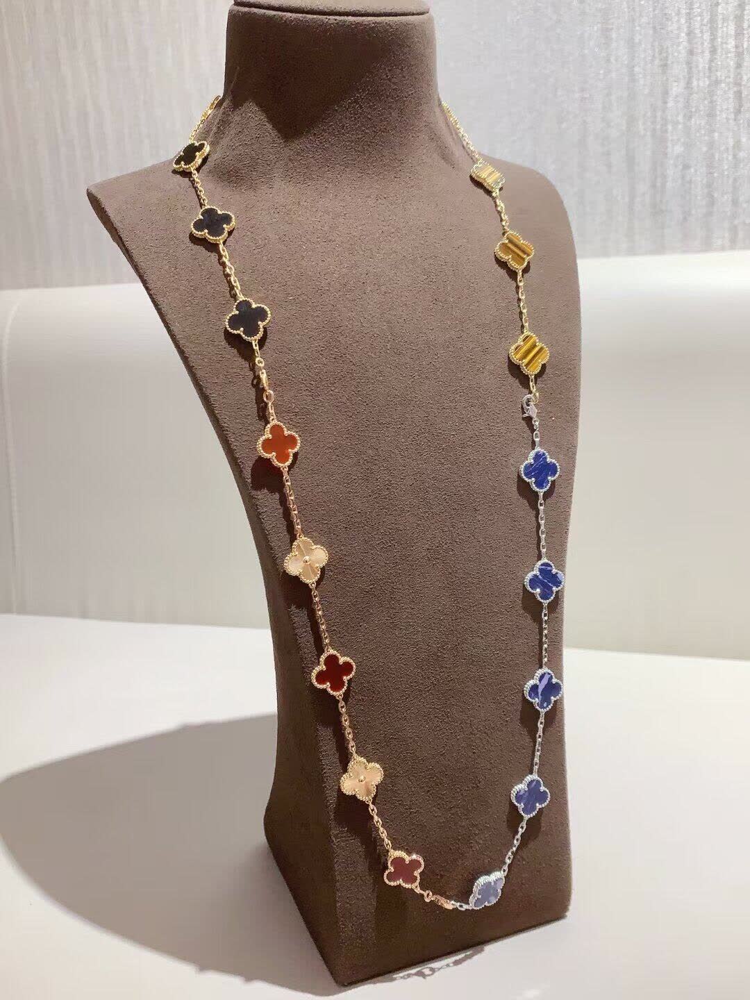 Van Cleef & Arpels Monogram Multicolore Necklace